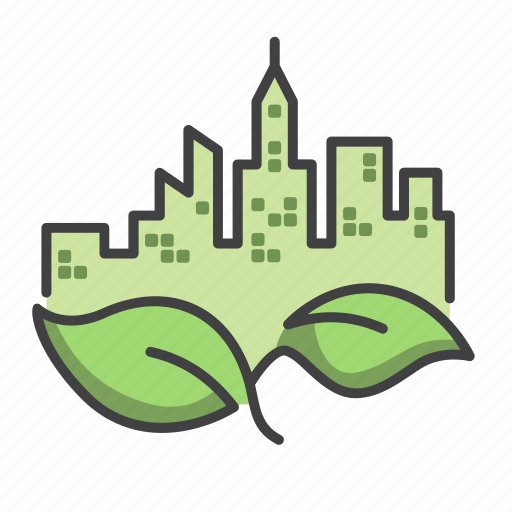 City, eco, eco friendly, environmental, green, sustainable icon - Download on Iconfinder