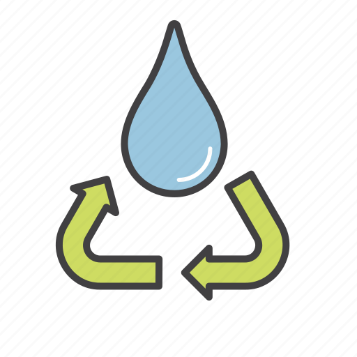 Cycle, drop, eco, recycle, reuse, water icon - Download on Iconfinder