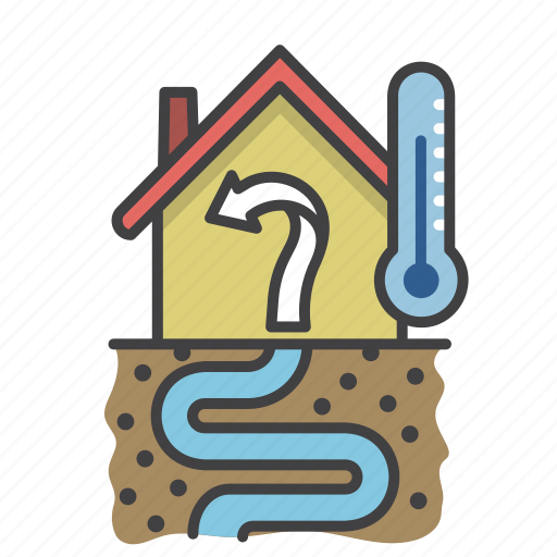Energy, geothermal, home, house, renewable, sustainable icon - Download on Iconfinder
