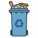 bin, paper, recycle, recycling, recycling box