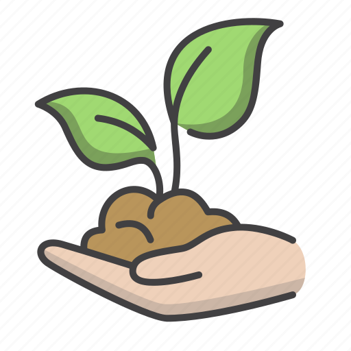 Gardening, go green, hand, nature, plant, save icon - Download on Iconfinder