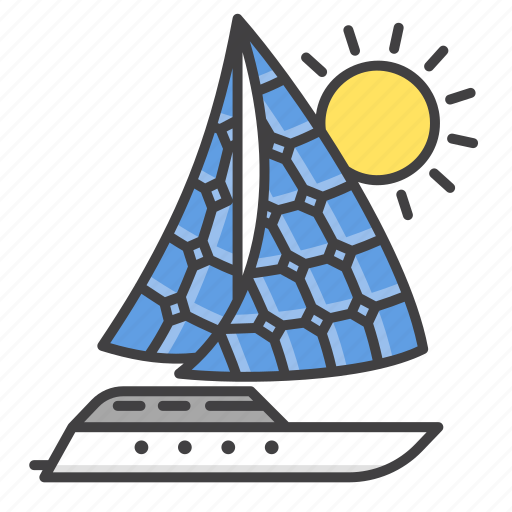 Panel, sailboat, ship, solar, solar sailboat icon - Download on Iconfinder