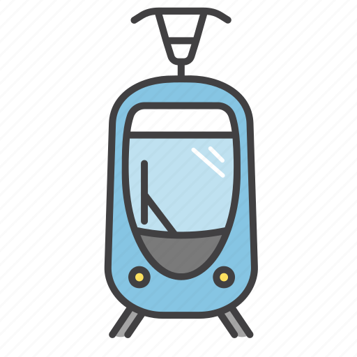 Public transport, tram, tramcar, transportation, urban icon - Download on Iconfinder