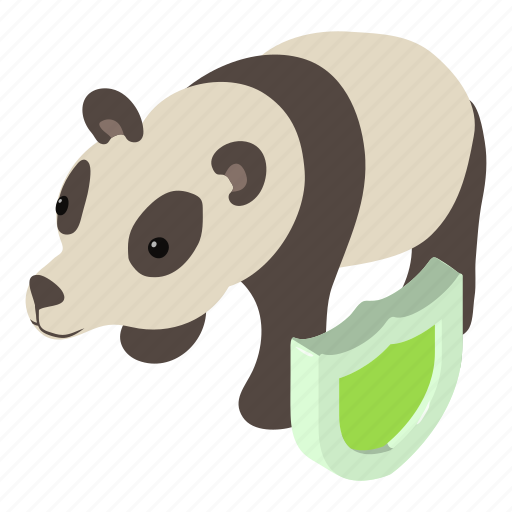 Animal, face, head, isometric, logo, object, panda icon - Download on Iconfinder