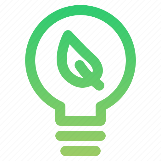 Green, leaf, light-bulb, power icon - Download on Iconfinder