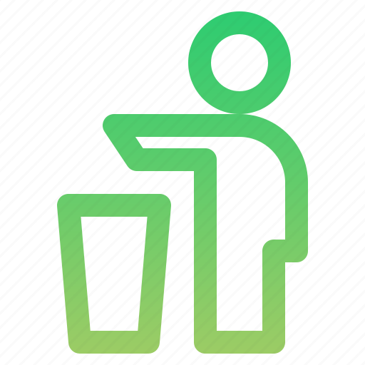Clean, litter, littering, trash can icon - Download on Iconfinder