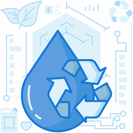 Arrows, drop, ecology, nature, plant, recycle, water icon - Download on Iconfinder