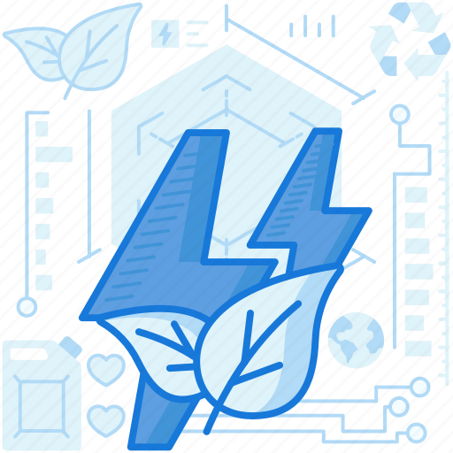 Bolts, ecology, electricity, energy, leaf, power icon - Download on Iconfinder