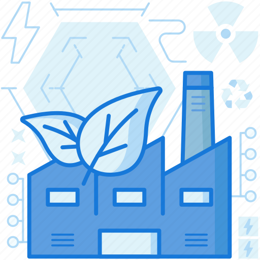 Building, ecology, electricity, factory, industry, leaf, plant icon - Download on Iconfinder