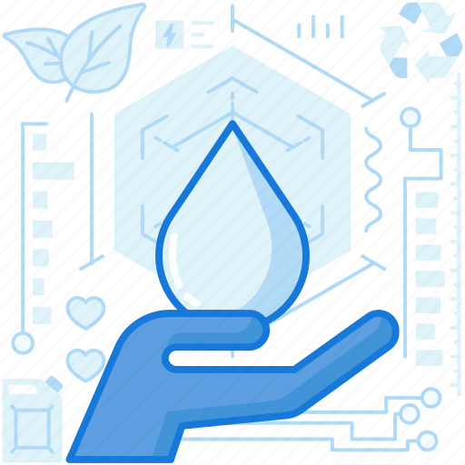 Drop, ecology, environment, gesture, hand, wash, water icon - Download on Iconfinder