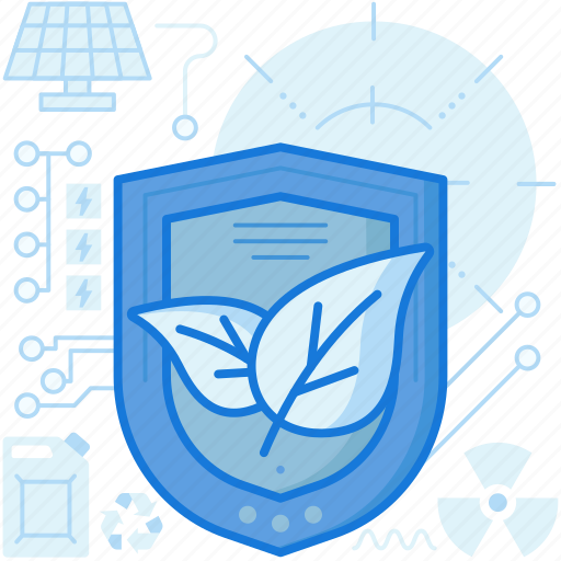 Ecology, environment, green, plant, protection, security, shield icon - Download on Iconfinder