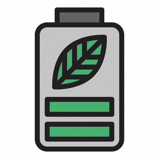 Battery, eco, ecology, green, nature icon - Download on Iconfinder
