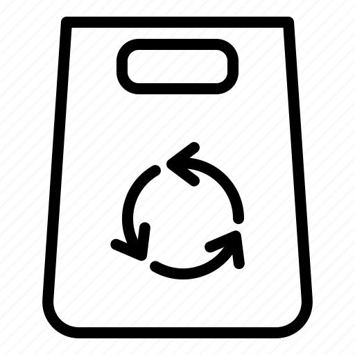 Recycle, recycle bag, bag, paper bag icon - Download on Iconfinder