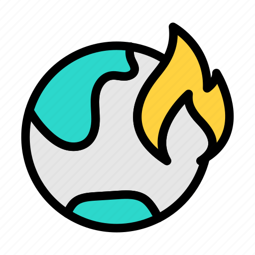 Fire, earth, hot, temperature, world icon - Download on Iconfinder