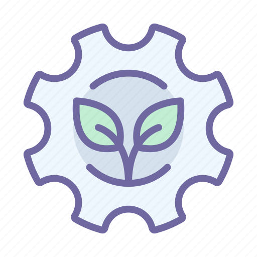 Gear, plant, industry, engineering, ecology, energy icon - Download on Iconfinder