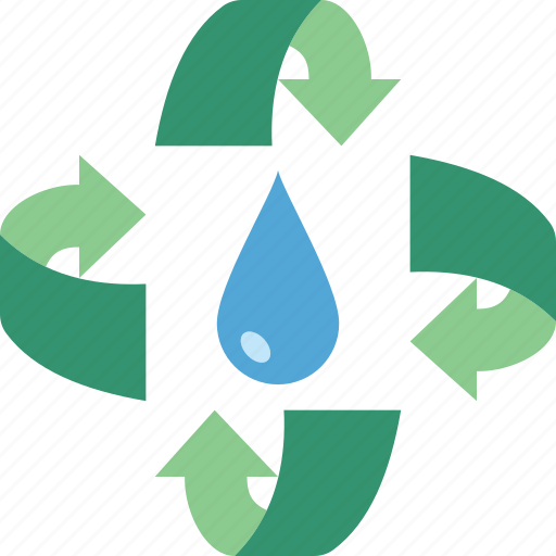 Recycle, water, reuse, renewable, conservation icon - Download on Iconfinder