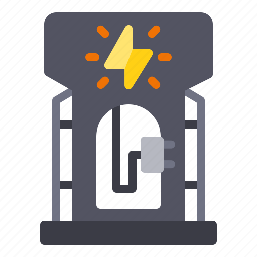 Electric station, electric charge, charge, charging, power, electricity, ecology icon - Download on Iconfinder
