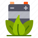 battery, leaf, energy, electricity, nature, ecology, environment