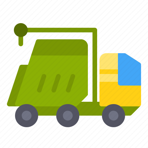 Dump truck, truck, trash truck, delivery, transportation, package, shipping icon - Download on Iconfinder