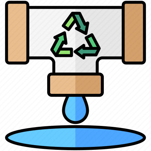 Waste, recycle, water, pipe icon - Download on Iconfinder
