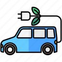 electric, car, vehicle, transport