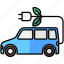 electric, car, vehicle, transport 
