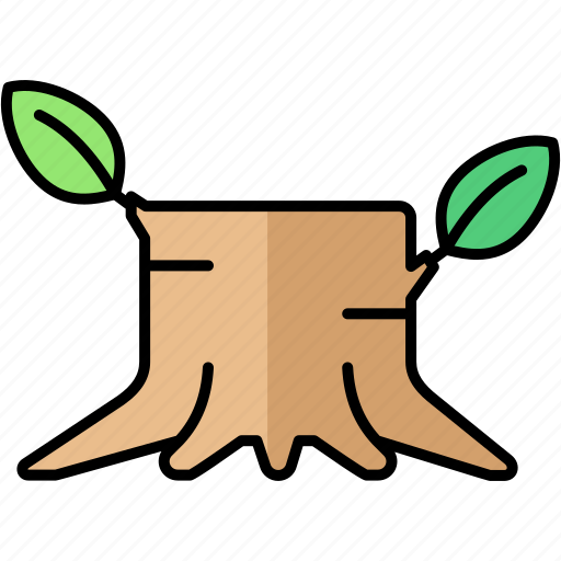 Stump, tree, nature, plant icon - Download on Iconfinder