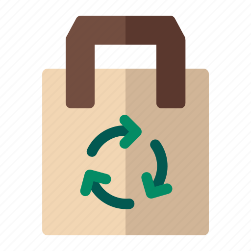 Recycle bag, bag, ecology, recycle, eco-bag icon - Download on Iconfinder