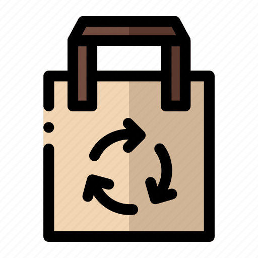 Recycle bag, bag, ecology, recycle, eco-bag icon - Download on Iconfinder