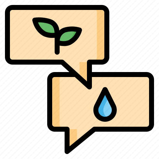 Eco, ecology, nature, leaf, message, chatting, chat icon - Download on Iconfinder