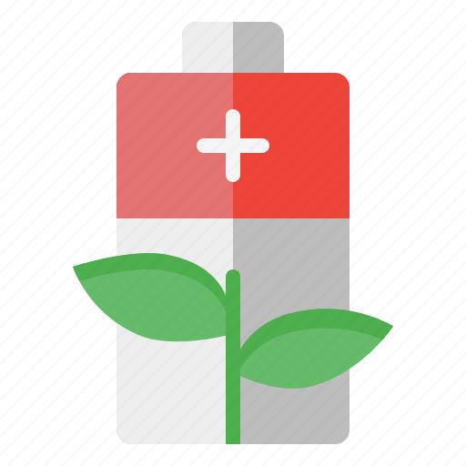 Battery, eco, ecology, energy, green, leaf icon - Download on Iconfinder