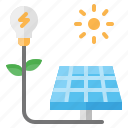 eco, energy, lightbulb, panel, power, solar, sun