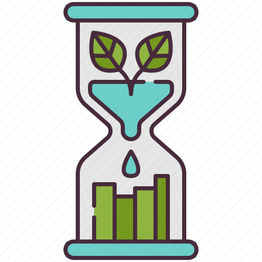 Hourglass, ecology, green, water, ecological, clock, sandglass icon - Download on Iconfinder
