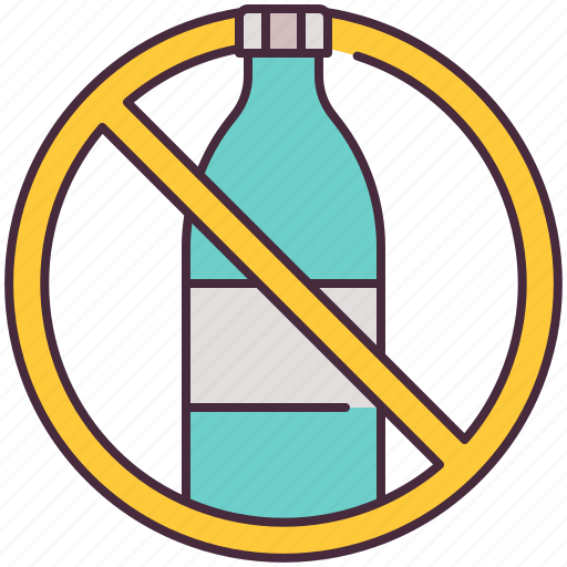 No, plastic, bottles, liquid, allowed, bottle icon - Download on Iconfinder
