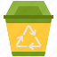 recycle, bin, garbage, trash, rubbish, waste, can 