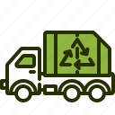 recycling, truck, trash, garbage, transport, transportation, recyc