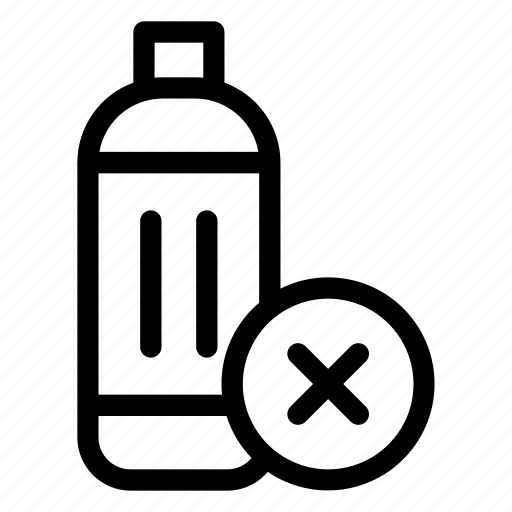 Plastic, bottle, plastic bottle, no, forbidden, drink, ecology icon - Download on Iconfinder