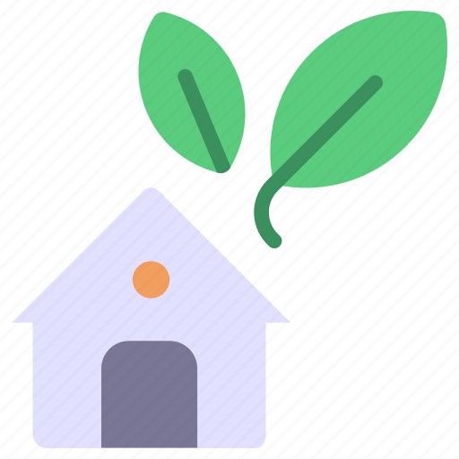 Eco, ecology, friendly, nature, house, home, leaf icon - Download on Iconfinder