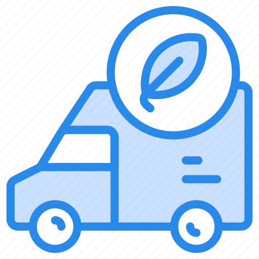 Eco, ecology, friendly, nature, vehicle, delivery, van icon - Download on Iconfinder