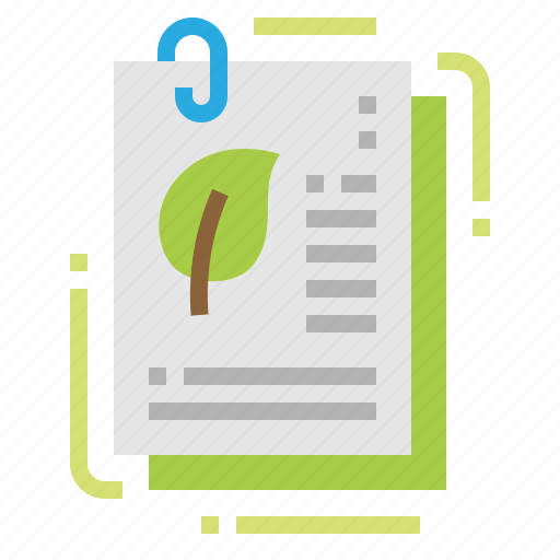 Document, ecology, file, information icon - Download on Iconfinder