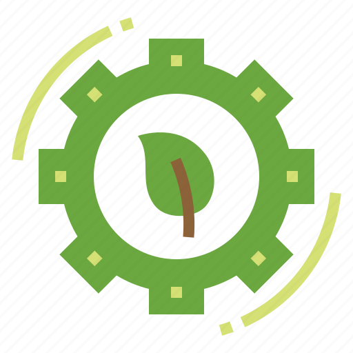 Ecology, gear, leaf, service icon - Download on Iconfinder