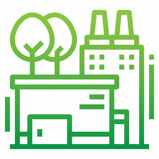 Building, factory, green, industry icon - Download on Iconfinder