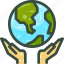 day, earth, environment, global, globe, hand, save 