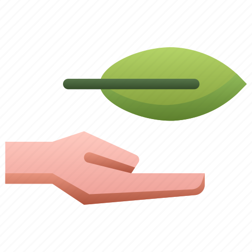 Hand, hold, holding, leaf icon - Download on Iconfinder