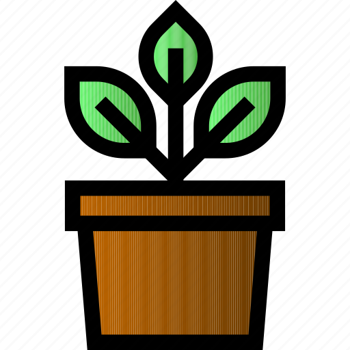 Plant, nature, pot, ecology, environment, leaf, green icon - Download on Iconfinder