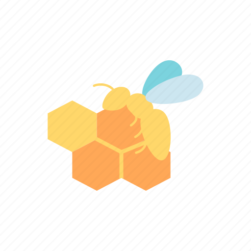 Bee, honey, organic, wax icon - Download on Iconfinder