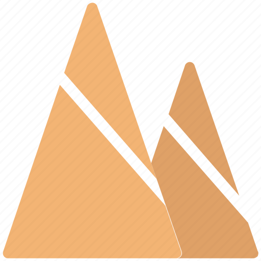 Hills, mountains, nature, snowy, triangle shape icon - Download on Iconfinder