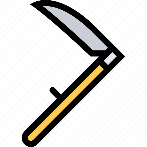 Danger, death, garden, gardening, halloween, scythe, tools icon - Download on Iconfinder