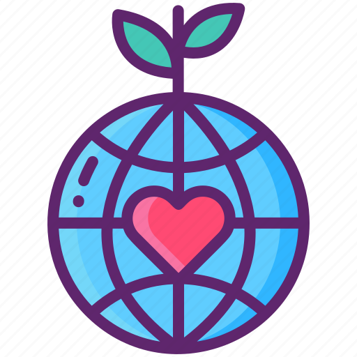 Earth, globe, love, plant icon - Download on Iconfinder