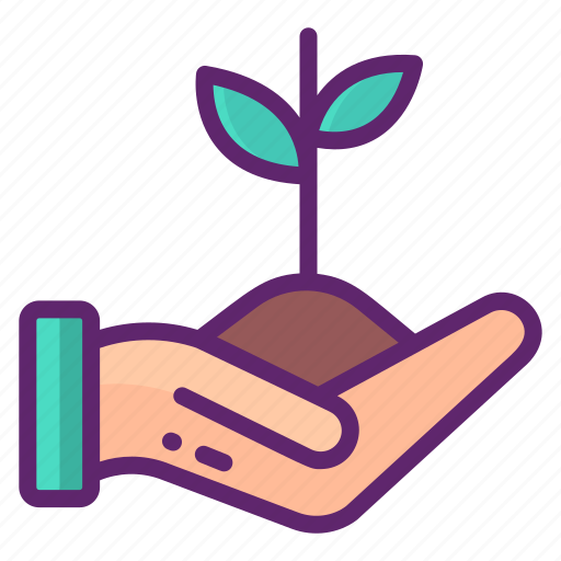 Caring, hand, nature, plant icon - Download on Iconfinder